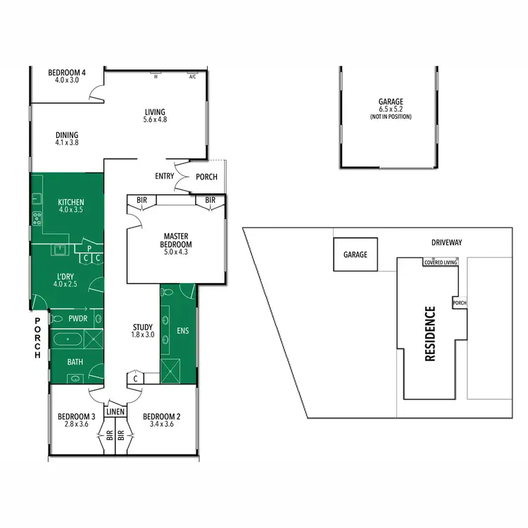 Floorplan of Homely house listing, 61 Coleraine Road, Hamilton VIC 3300