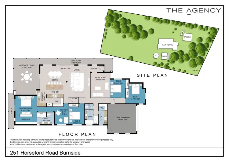Floorplan of Homely rural property listing, 251 Horseford Road, Burnside WA 6285