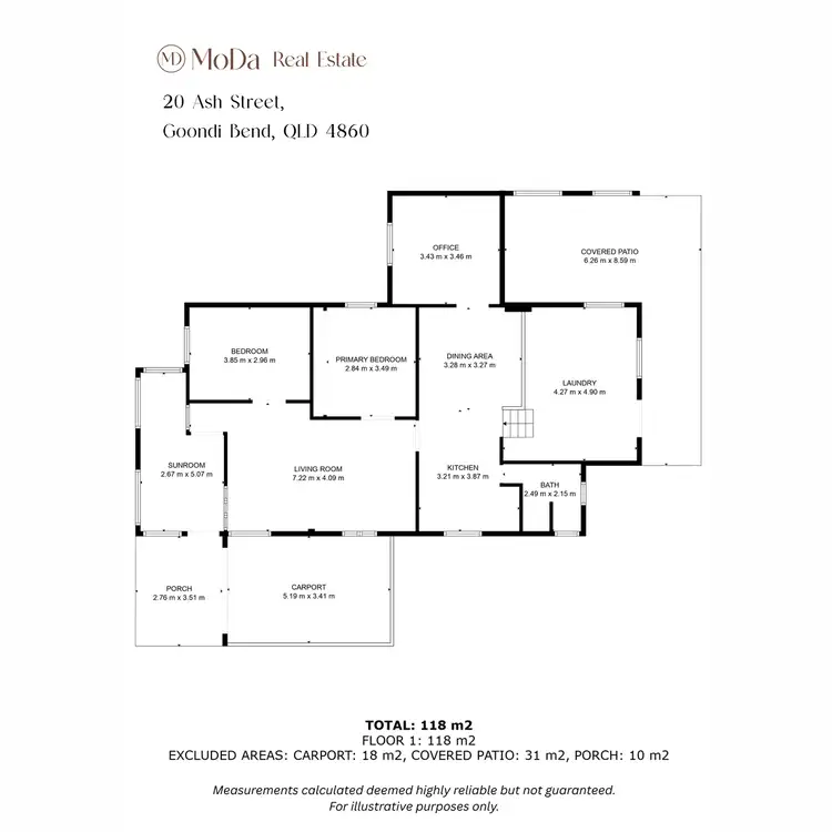Floorplan of Homely house listing, 20 Ash Street, Goondi Bend QLD 4860