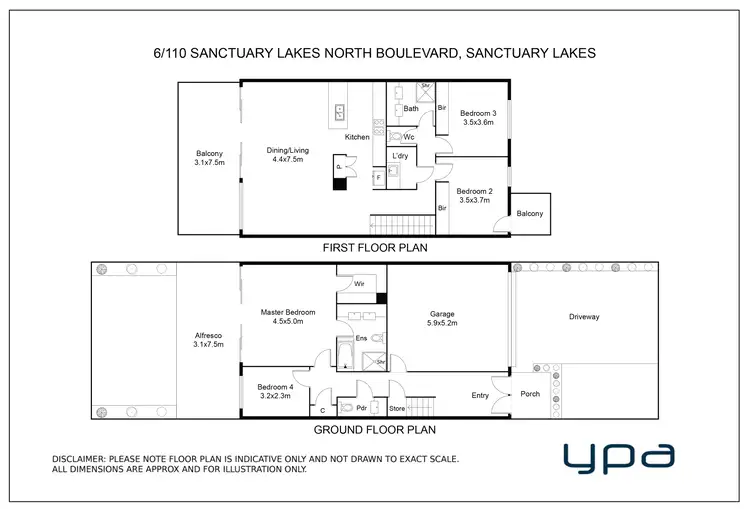 Floorplan of Homely house listing, 6/110 Sanctuary Lakes North Boulevard, Sanctuary Lakes VIC 3030