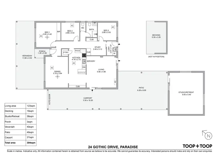 Floorplan of Homely house listing, 24 Gothic Drive, Paradise SA 5075