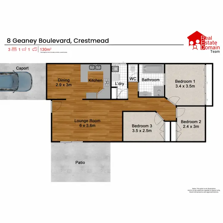 Floorplan of Homely house listing, 8 Geaney Boulevard, Crestmead QLD 4132