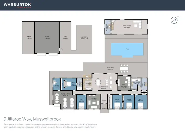 Floorplan of Homely rural property listing, 9 Jillaroo Way, Muswellbrook NSW 2333