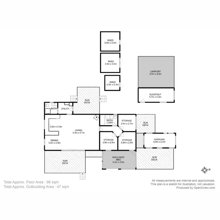 Floorplan of Homely house listing, 6 Dove Lane, Swansea TAS 7190