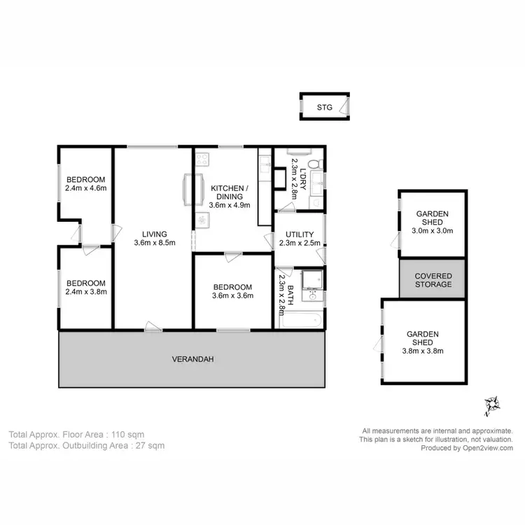 Floorplan of Homely house listing, 21 Cathcart Street, Swansea TAS 7190