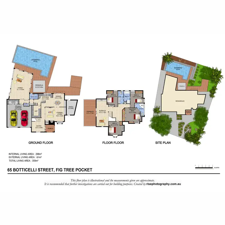 Floorplan of Homely house listing, 65 Botticelli Street, Fig Tree Pocket QLD 4069