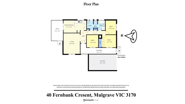 Floorplan of Homely house listing, 40 Fernbank Crescent, Mulgrave VIC 3170