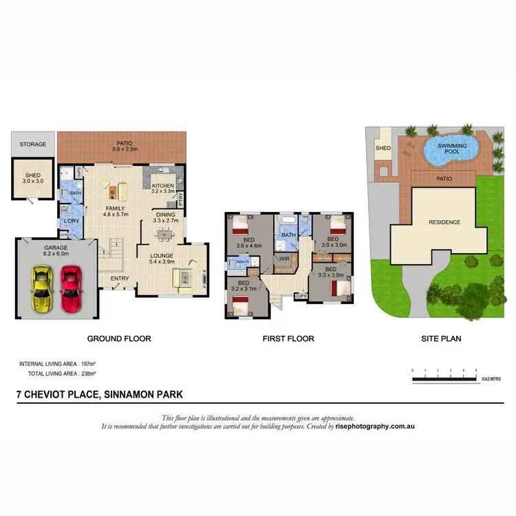 Floorplan of Homely house listing, 7 Cheviot Place, Sinnamon Park QLD 4073
