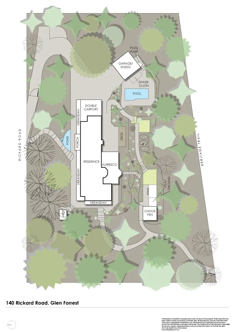 Floorplan of Homely house listing, 140 Rickard Road, Glen Forrest WA 6071