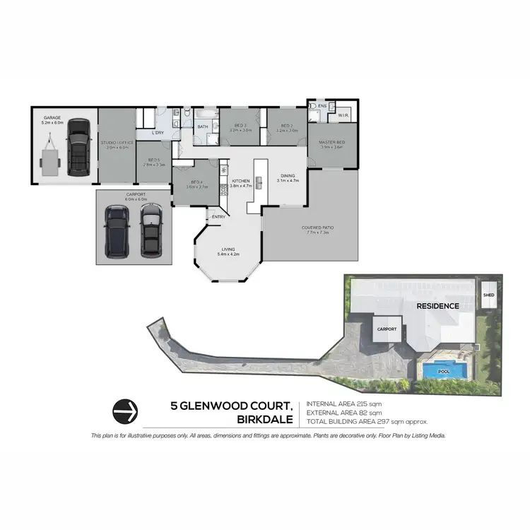Floorplan of Homely house listing, 5 Glenwood Court, Birkdale QLD 4159