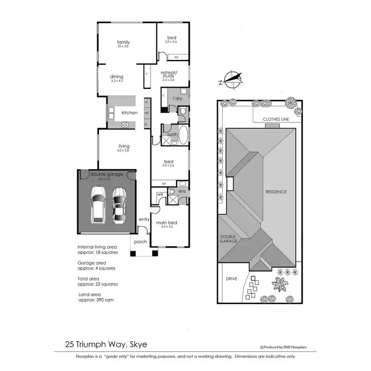 Floorplan of Homely house listing, 25 Triumph Way, Skye VIC 3977
