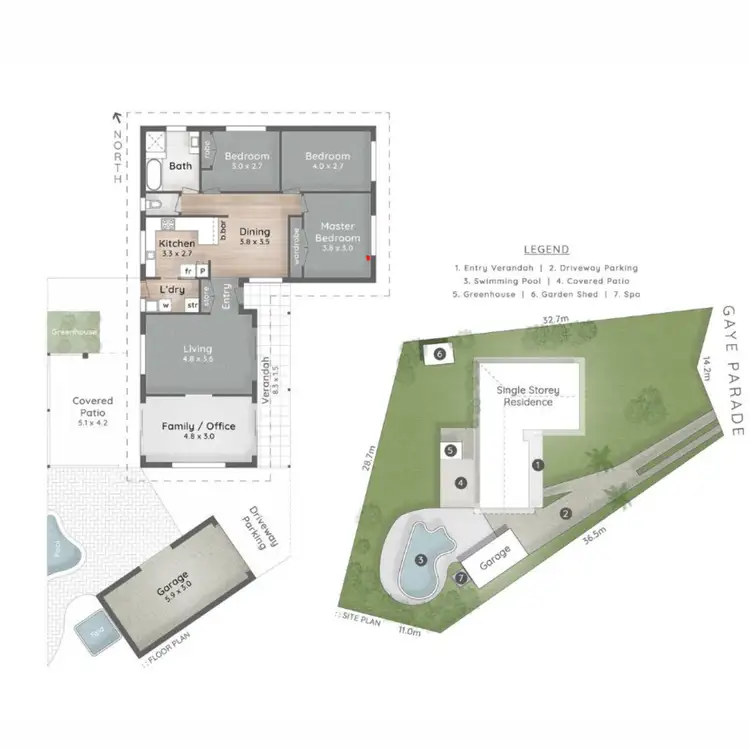 Floorplan of Homely house listing, 15 Gaye Parade, Miami QLD 4220