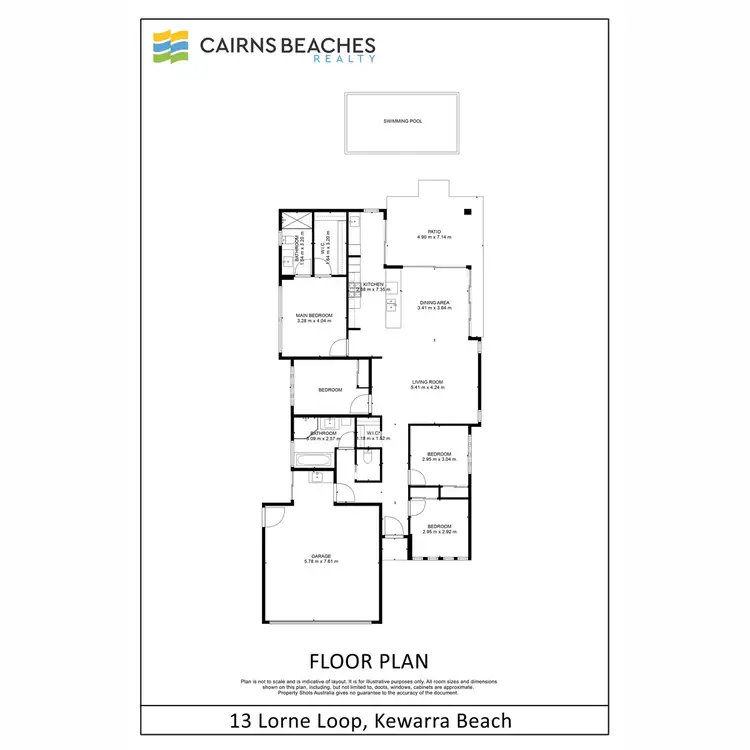 Floorplan of Homely house listing, 13 Lorne Loop, Kewarra Beach QLD 4879