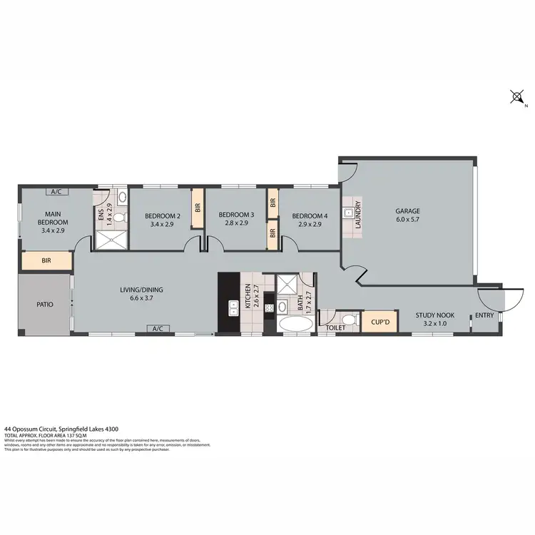 Floorplan of Homely house listing, 44 Opossum Circuit, Springfield Lakes QLD 4300