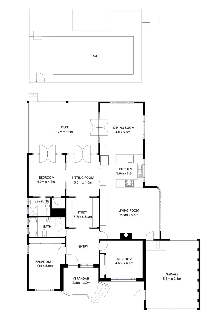 Floorplan of Homely house listing, 7 Murphy Street, Wodonga VIC 3690