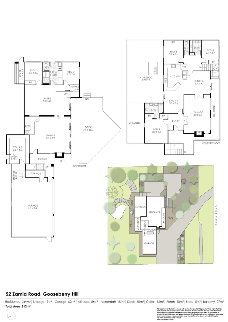 Floorplan of Homely house listing, 52 Zamia Road, Gooseberry Hill WA 6076