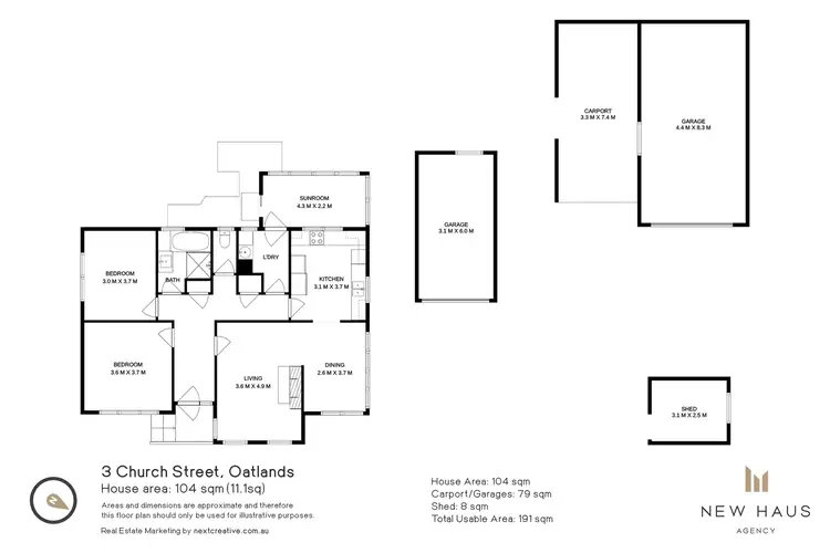Floorplan of Homely house listing, 3 Church Street, Oatlands TAS 7120