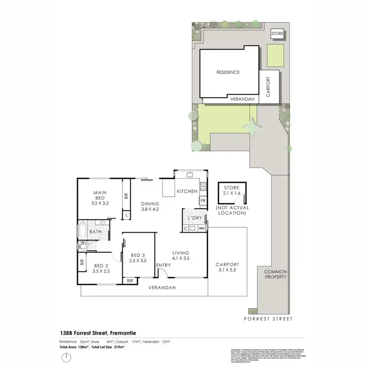 Floorplan of Homely house listing, 138B Forrest Street, Fremantle WA 6160