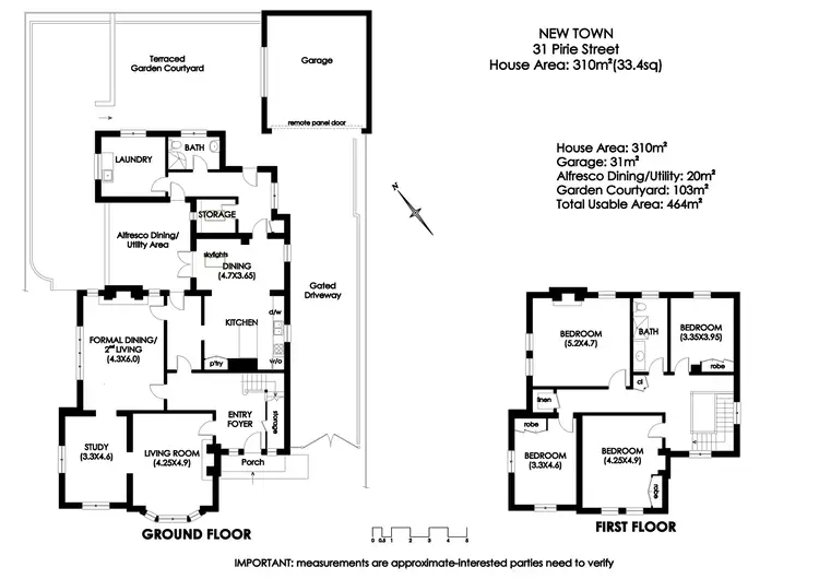 Floorplan of Homely house listing, 31 Pirie Street, New Town TAS 7008