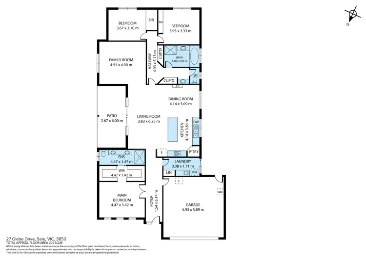 Floorplan of Homely house listing, 27 Glebe Drive, Sale VIC 3850