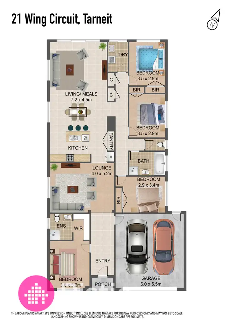 Floorplan of Homely house listing, 21 Wing Circuit, Tarneit VIC 3029
