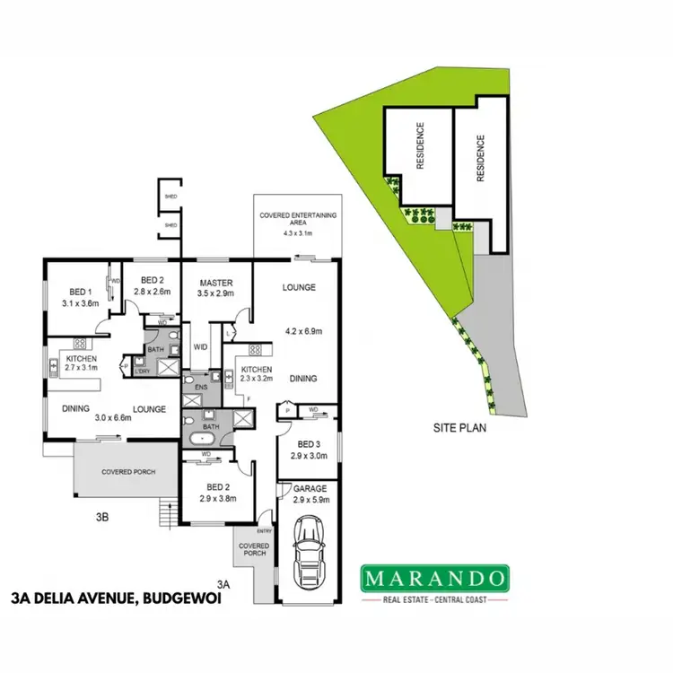 Floorplan of Homely house listing, 3A Delia Avenue, Budgewoi NSW 2262
