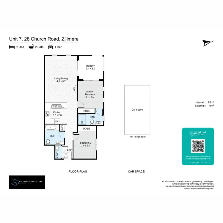 Floorplan of Homely apartment listing, 7/28 CHURCH Road, Zillmere QLD 4034