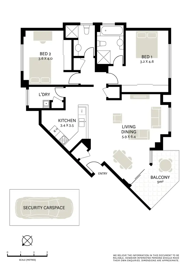 Floorplan of Homely apartment listing, 4/2 Rosebery Place, Balmain NSW 2041