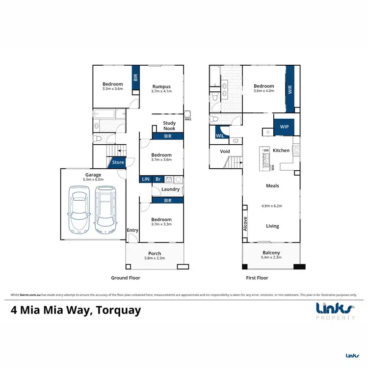 Floorplan of Homely house listing, 4 Mia Mia Way, Torquay VIC 3228
