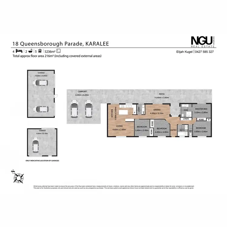 Floorplan of Homely house listing, 18 Queensborough Parade, Karalee QLD 4306