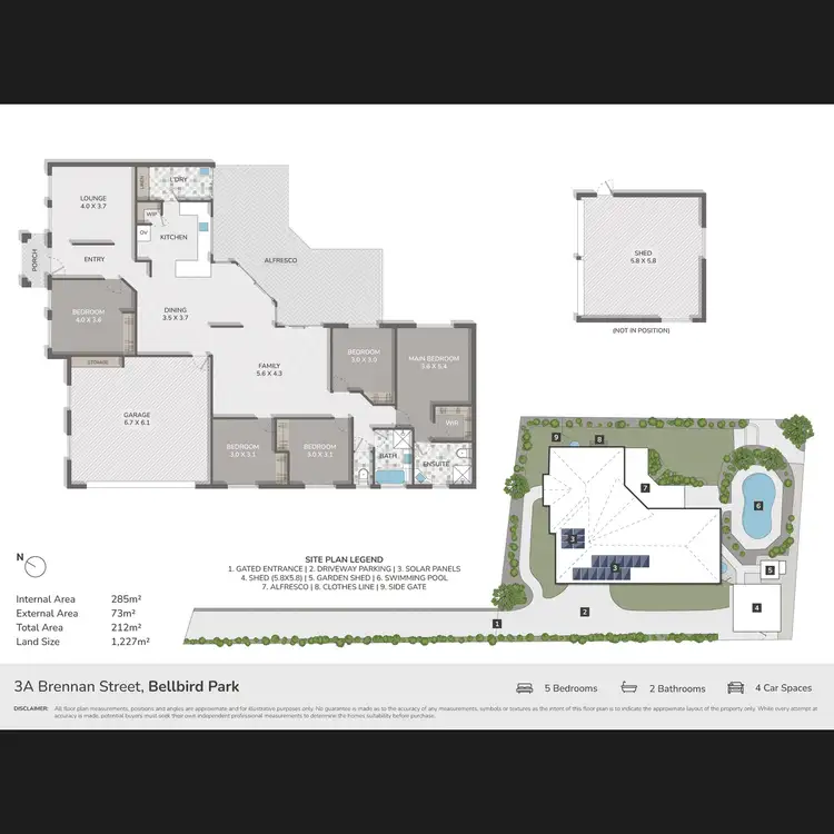 Floorplan of Homely house listing, 3A Brennan Street, Bellbird Park QLD 4300