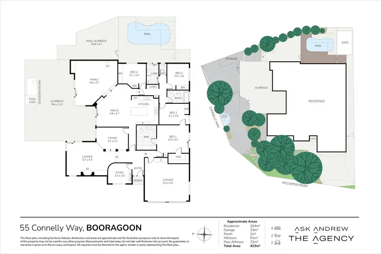 Floorplan of Homely house listing, 55 Connelly Way, Booragoon WA 6154