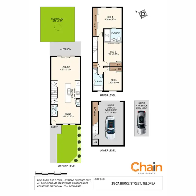 Floorplan of Homely townhouse listing, 2/2 Burke Street, Telopea NSW 2117