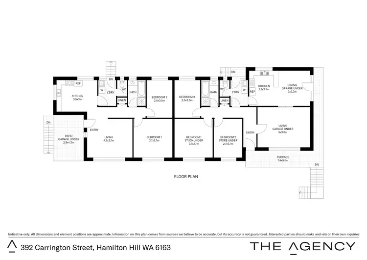 Floorplan of Homely house listing, 392 Carrington Street, Hamilton Hill WA 6163