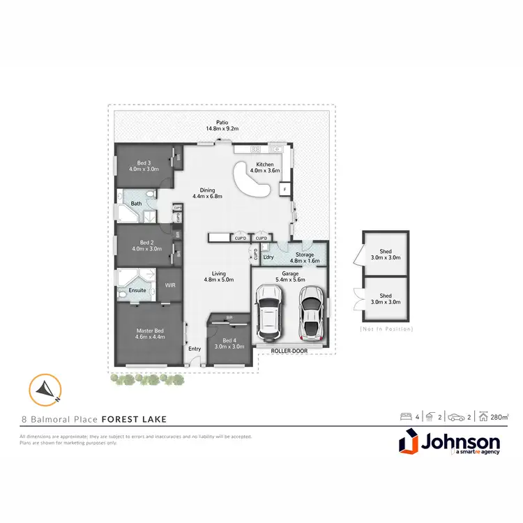 Floorplan of Homely house listing, 8 Balmoral Place, Forest Lake QLD 4078
