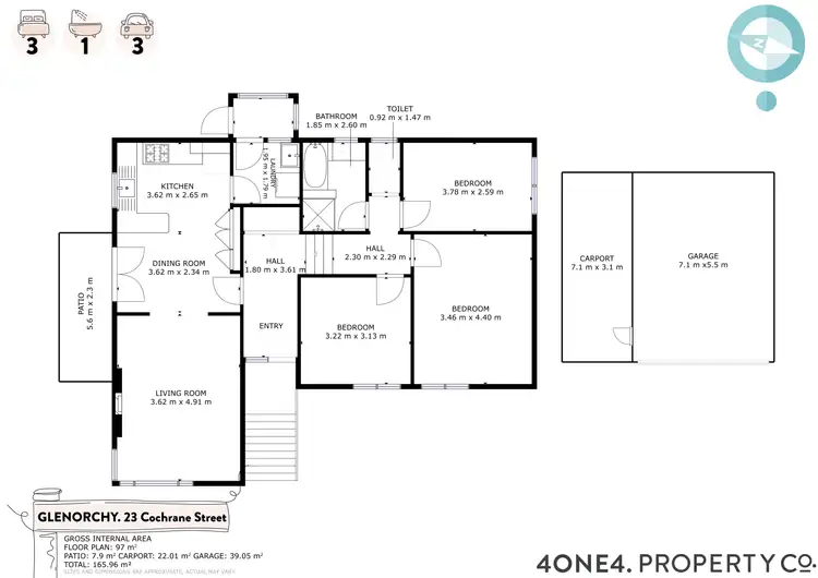 Floorplan of Homely house listing, 23 Cochrane Street, Glenorchy TAS 7010