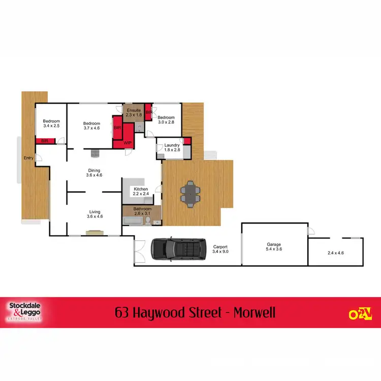 Floorplan of Homely house listing, 63 Haywood Street, Morwell VIC 3840
