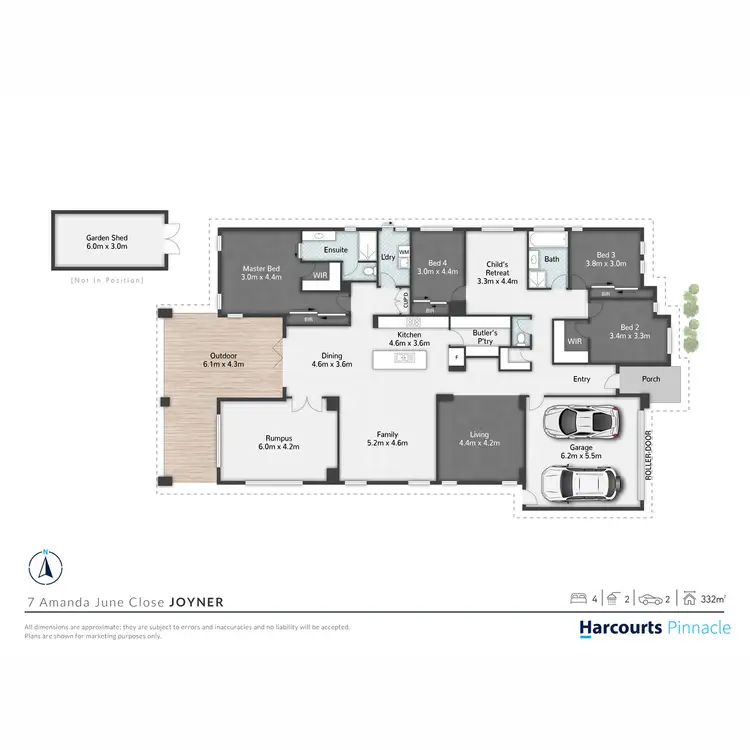 Floorplan of Homely house listing, 7 Amanda June Close, Joyner QLD 4500