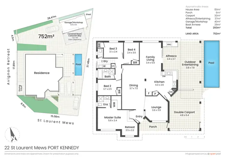 Floorplan of Homely house listing, 22 St Laurent Mews, Port Kennedy WA 6172