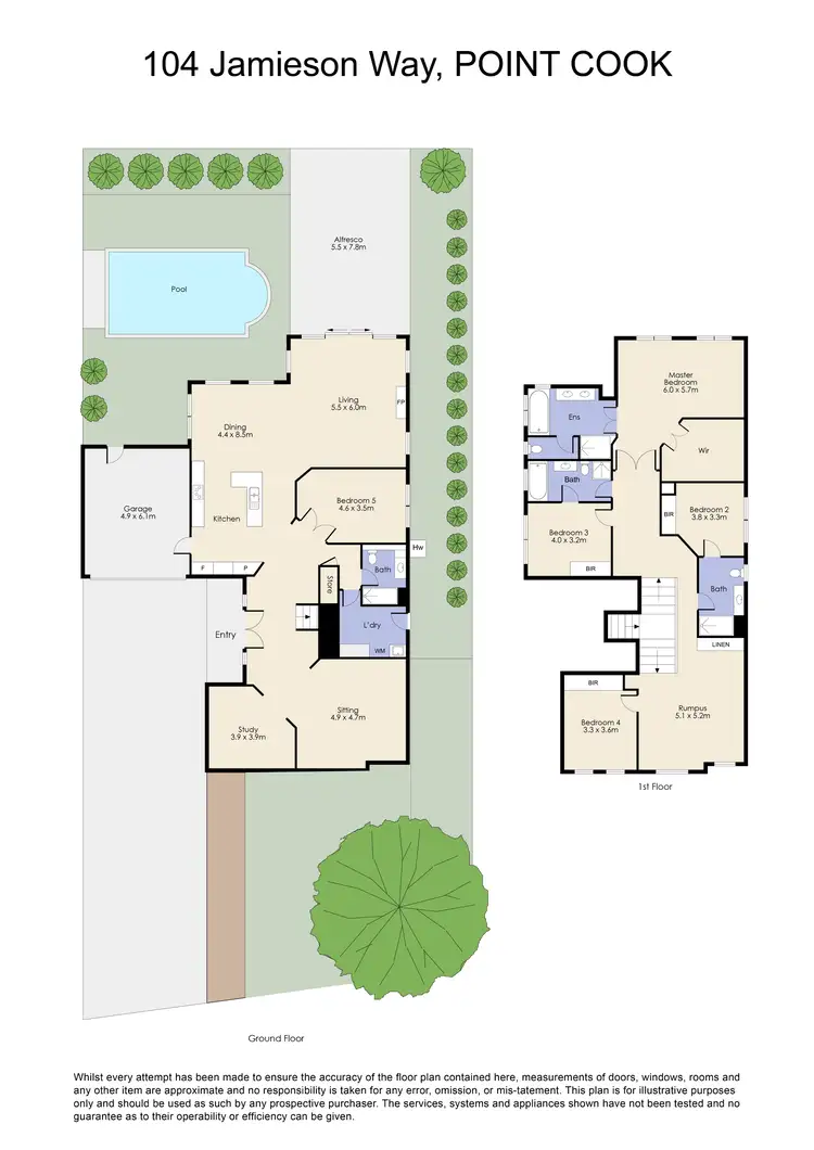 Floorplan of Homely house listing, 104 Jamieson Way, Point Cook VIC 3030
