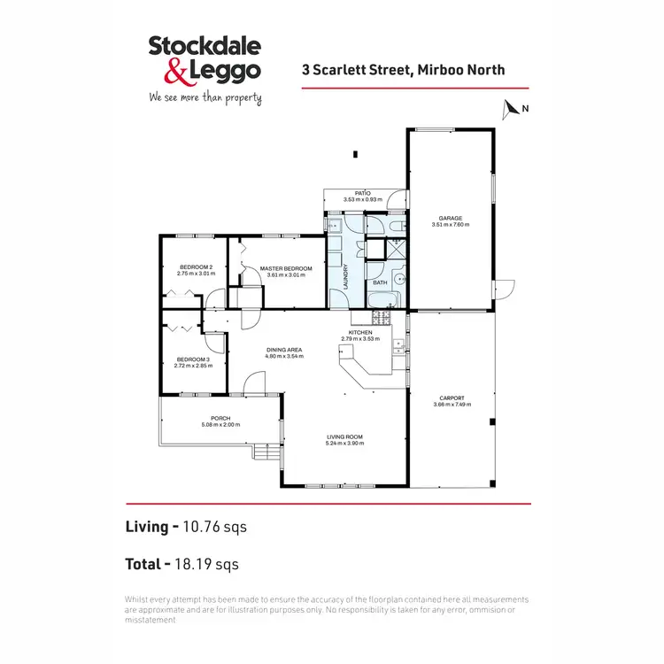 Floorplan of Homely house listing, 3 Scarlett Street, Mirboo North VIC 3871