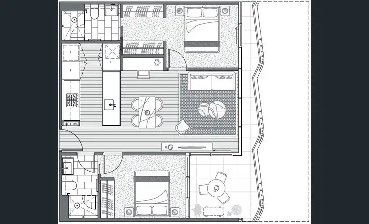 Floorplan of Homely apartment listing, 409/188 Ballarat Road, Footscray VIC 3011
