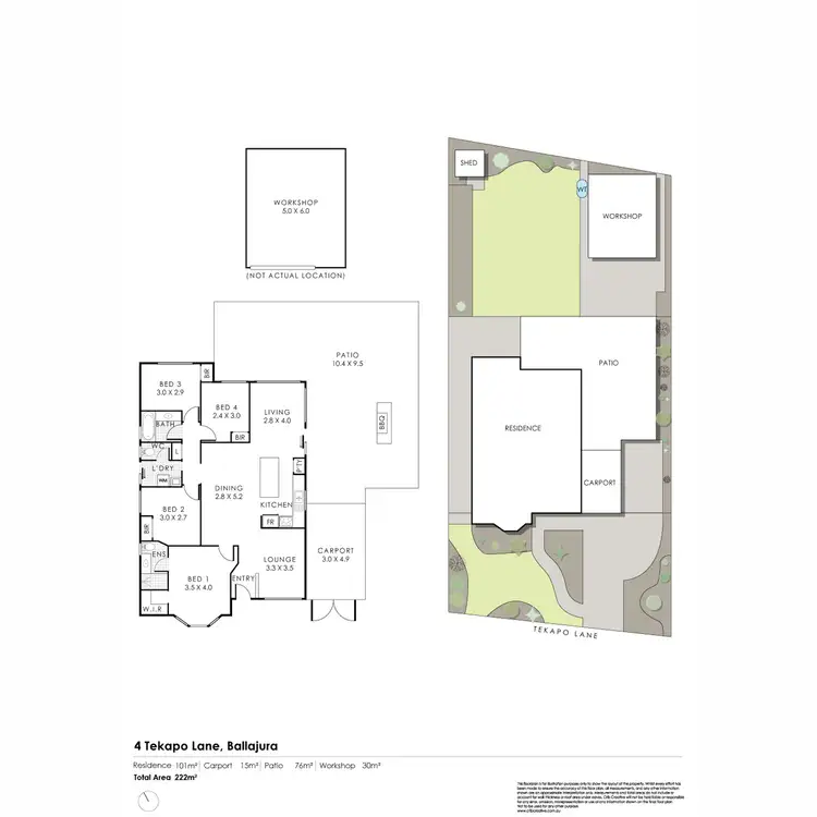 Floorplan of Homely house listing, 4 Tekapo Lane, Ballajura WA 6066