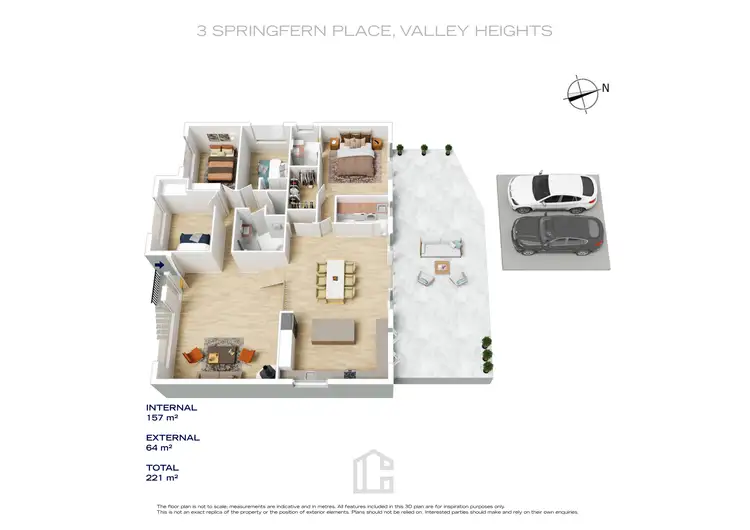 Floorplan of Homely house listing, 3 Springfern Place, Valley Heights NSW 2777