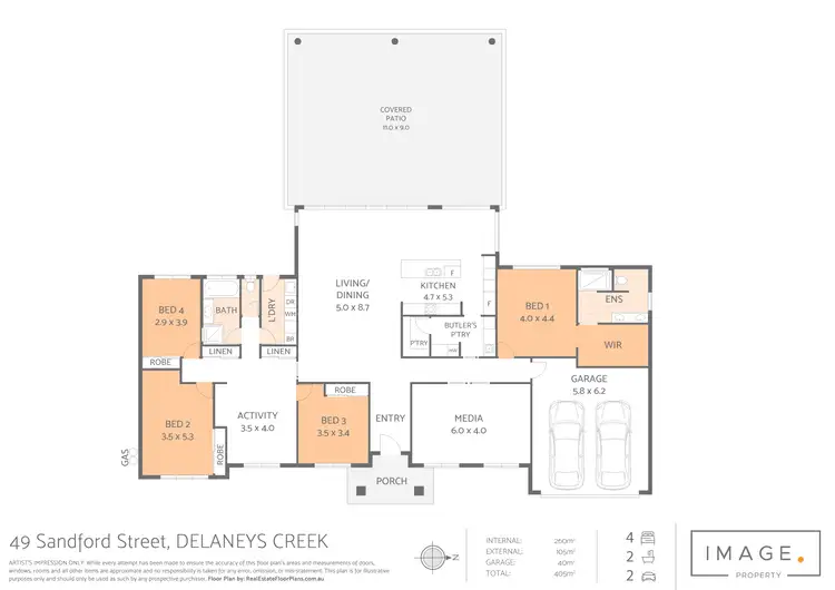 Floorplan of Homely house listing, 49 Sandford Street, Delaneys Creek QLD 4514