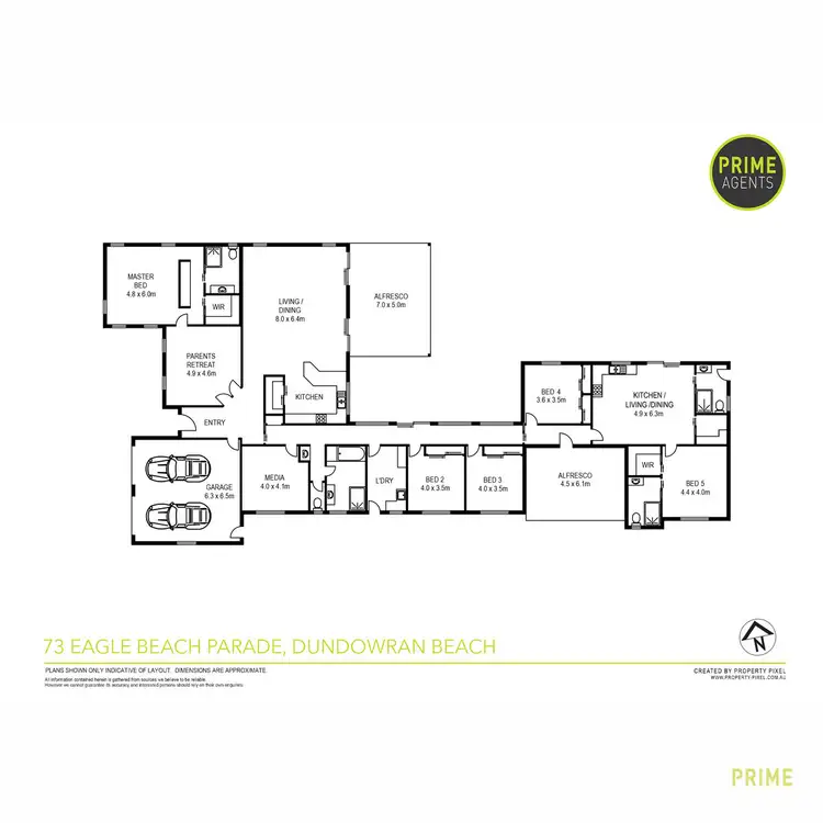 Floorplan of Homely house listing, 73 Eagle Beach Parade, Dundowran Beach QLD 4655