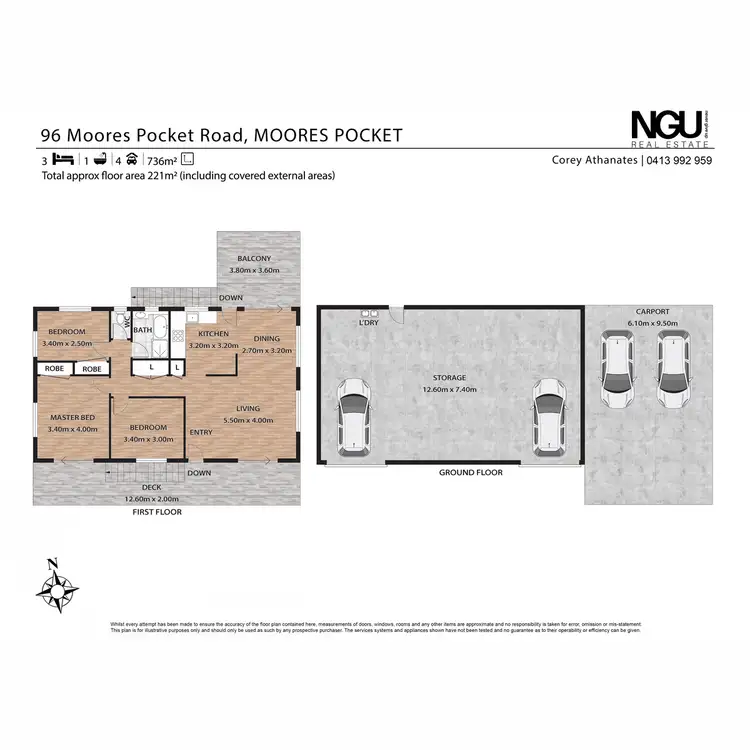 Floorplan of Homely house listing, 96 Moores Pocket Road, Moores Pocket QLD 4305