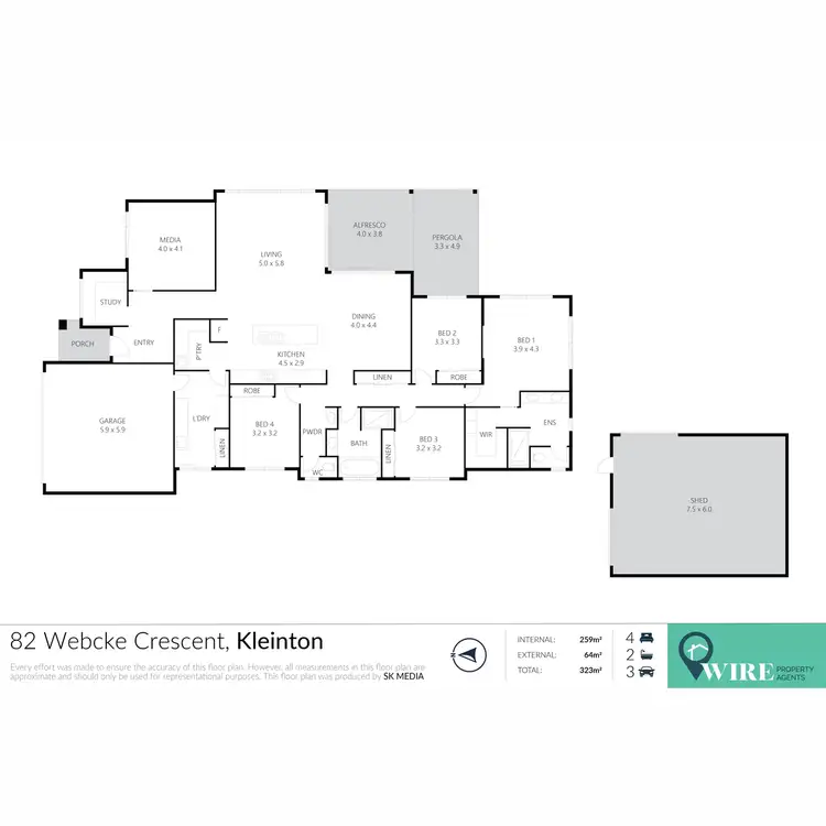 Floorplan of Homely house listing, 82 Webcke Crescent, Kleinton QLD 4352