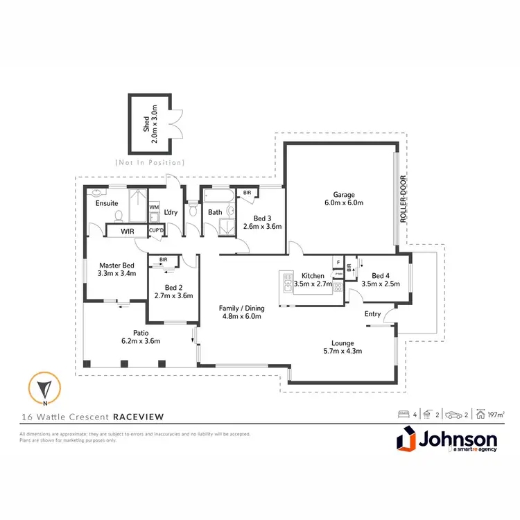 Floorplan of Homely house listing, 16 Wattle Crescent, Raceview QLD 4305