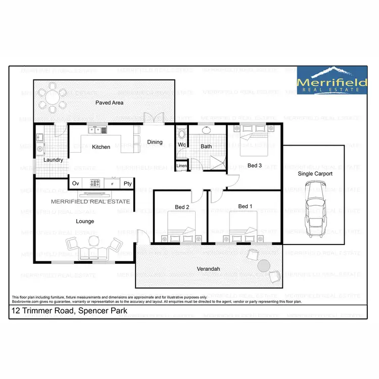 Floorplan of Homely house listing, 12 Trimmer Road, Spencer Park WA 6330